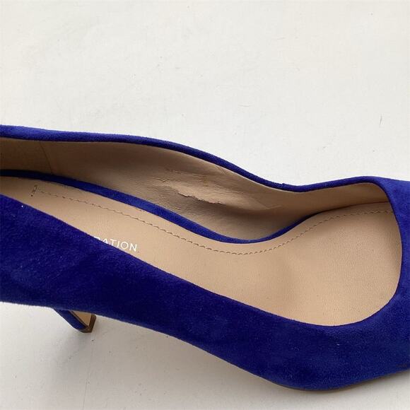 BCB Generation Women's Blue Suede Leather Pointed Toe Stiletto Heels Size 8.5 - Picture 4 of 8